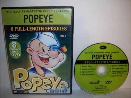 Popeye - 8 Full-Length Episodes Vol. 1 - DVD